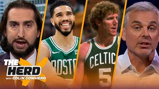 Celtics sweep Pacers Kyrie Irving and Mavs Bill Walton’s legacy  NBA  THE HERD [upl. by Anailil466]