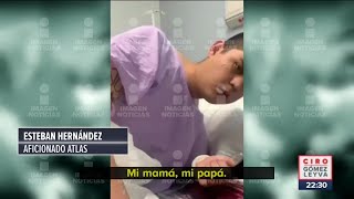 Ya despertó del coma aficionado del Atlas más herido en la riña del Corregidora  Ciro Gómez Leyva [upl. by Naira]