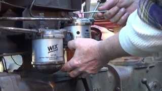 How to Change Fuel Filters on the MF 35 Diesel Deluxe Tractor [upl. by Laehcor]