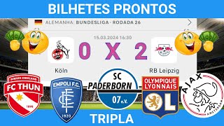 PALPITES DE FUTEBOL PARA HOJE 15032024 COM PLACAR EXATO [upl. by Niffirg]