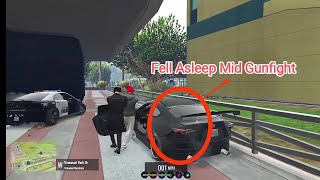 CELLIUM AG Fell Asleep Streaming Everyone Tried to Wake Him Up GTA in ZOOMAA SERVER gta gta5 [upl. by Meingoldas]