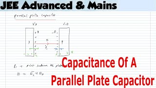 3 Capacitor  capacitance of the parallel plate capacitor   JEE Advanced [upl. by Halian]