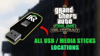 GTA Online The Contract  All USB  Media Sticks Locations [upl. by Gilbertina404]