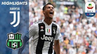 Juventus 21 Sassuolo  Ronaldo Scores First Juventus Goals  Serie A [upl. by Rozanna]