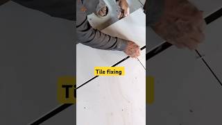 Floor Tile fixing floor tilecutting shorts tile shortvideo [upl. by Maurilia768]