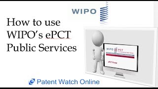 WIPO ePCT Public Services [upl. by Cathlene]