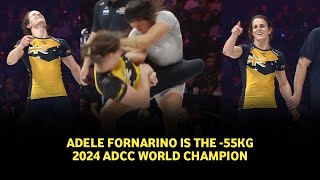 ADCC Class 55kg 2024 Results Adele Fornarino Becomes World Champion After Slamming Bianca Basilio [upl. by Moyer]