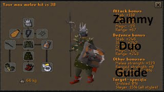 OSRS  Duo Zammy Guide for TankAttacker [upl. by Yruj]