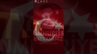 CUMHURİYETİMİZİN 101 YILI KUTLU OLSUN NE MUTLU TÜRKÜM DİYENE [upl. by Ecnarrot]