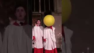 Boi uses helium balloon in choir 😂 [upl. by Rhtaeh42]