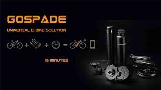 GOSPADE EBIKE CONVERSION KIT INSTALLATION [upl. by Sej]