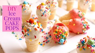 How to Make Ice Cream Cake Pop  EASIER THAN CAKE POPS [upl. by Magas]