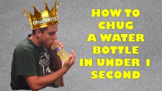 How to Drink a Water Bottle in Under 1 second [upl. by Abehs614]