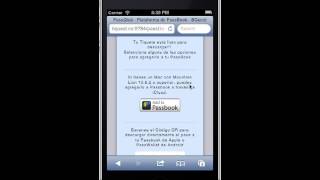 Funcionamiento de Passbook en iPhone [upl. by Curzon781]