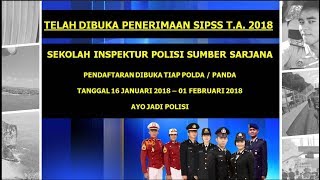 Telah Dibuka Penerimaan Polri SIPSS TA 2018 [upl. by Cyma]