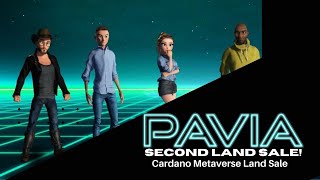 Pavia  Second Land Sale Cardano Metaverse Land Sale [upl. by Alvy387]