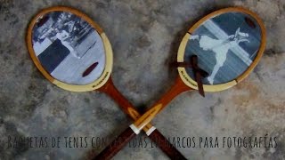 Cómo reutilizar una raqueta de tenis y convertirla en un marco de fotos Reusing a Tennis Racket [upl. by Halika]