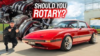 This Is Why You Need A Big Turbo Bridgeport Mazda RX7 13B Rotary [upl. by Ical]