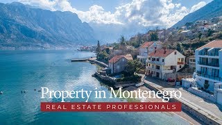 Waterfront stone house in Bay of Kotor [upl. by Ronni]