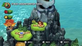 Donkey Kong Country Tropical Freeze  2Boss Mountaintop Tussle [upl. by Wedurn]