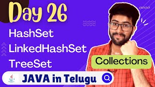 Day 26  Java Collections HashSet TreeSet in Telugu  Java Course in Telugu  Vamsi Bhavani [upl. by Relyhcs538]