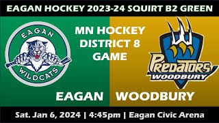 20230106 MN Hockey Dist 8 Reg Season Eagan SQ B2 Green v Woodbury SQ B2 Gold [upl. by Killam]