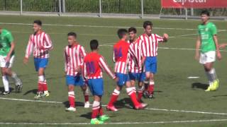 Atlético de Madrid 30 CD Grujoan resumen 2ª Jornada Fase de Grupos Oviedo Cup 2015 Juveniles [upl. by Hutchins]