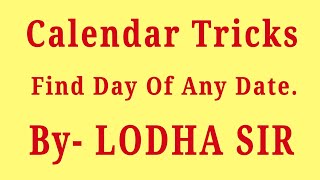 Calendar Reasoning Tricks In Hindi Part 1 [upl. by Noemys]