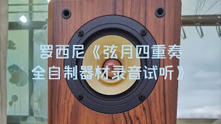 罗西尼《弦乐四重奏》自制四寸全频音箱录音试听，自制大振膜电容麦立体声录音 [upl. by Base58]