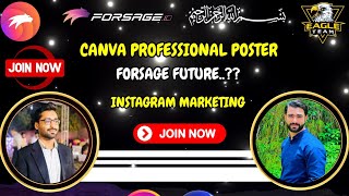 Canva Professional Poster Instagram Marketing Forsage Busd [upl. by Merat]