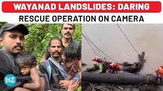 Wayanad Landslides Tribal Family With 4 Children Saved By Heroic 8Hr Rescue Op Kerala CM In Awe [upl. by Setarcos]