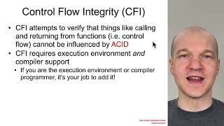 Vulns100X 05 Mitigation 04 Control Flow Integrity CFI Enforcement [upl. by Yrelle360]