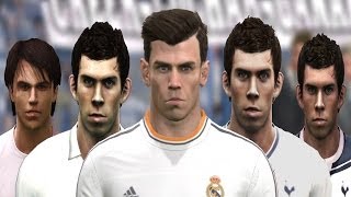 Gareth BALE from PES 2008 to PES 2014 [upl. by Chiquia]