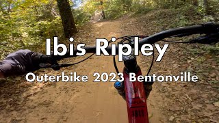 Ibis Ripley Demo Ride at Outerbike 2023 at Coler MTB Trails in Bentonville [upl. by Lemor]