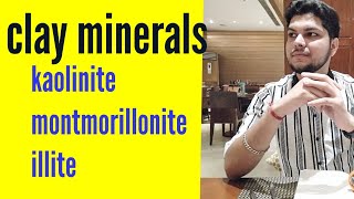 clay minerals  kaolinite  montmorillonite illite  soil mechanics civil engineering [upl. by Haney458]