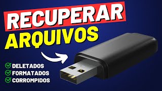 Como Recuperar Arquivos Apagados ou Perdidos do PC Pendrive ou HD Externo [upl. by Edak162]