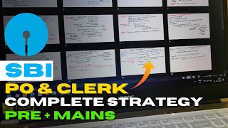 SBI PO amp CLERK STRATEGY 202425 🔥  PRE  MAINS [upl. by Ennail]