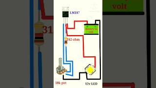 potentiometer connection for light brightness control viral shortvideo youtubeshort [upl. by Damicke68]