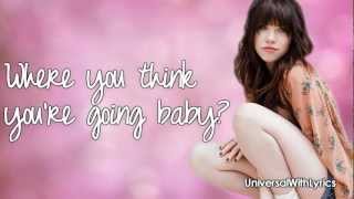 Carly Rae Jepsen  Call Me Maybe Lyrics Video HD [upl. by Loesceke]