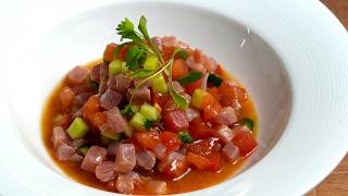 Tuna Tartare with Compressed Watermelon [upl. by Geldens]