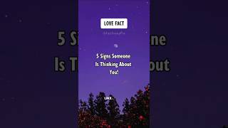 5 Signs Someone Is Thinking About You Love Facts shorts psychologyfacts [upl. by Ecinerev412]