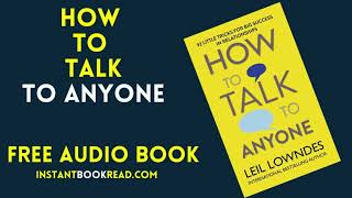 how to Talk to Any One Audiobook Summary Free Book Review by by Leil Lowndes [upl. by Birdella]