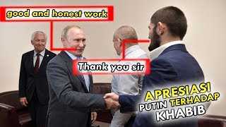 Singgung Mcgregor Khabib nurmagomedov bertemu Vladimir Putin setelah kembali ke Rusia sub indo [upl. by Sivraj]