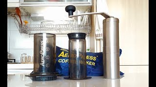 AeroPress x Porlex JP30 Grinder Review [upl. by Esahc639]