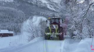 Claas Xerion 4000 in Winter 2017 Hemsedal Norway [upl. by Campos]