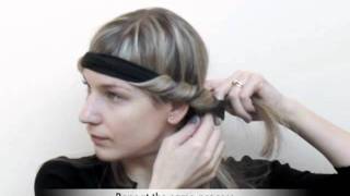 Trade Secrets  How to curl your hair using a Bohemian headband [upl. by Calvinna]