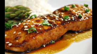 Quick and EASY Salmon Teriyaki Recipe [upl. by Asit]