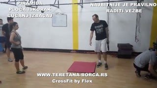 CrossFit  Pravilno vezbanje  Ploca iskorak  Cucanj izbacaj  CrossFit by Flex  CrossFit Beograd [upl. by Dnalyr12]