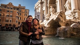 The most romantic wedding proposal at Trevi Fountain in Rome Italy [upl. by Faith]