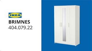 IKEA BRIMNES Wardrobe with 3 doors assembly instructions [upl. by Dodds313]